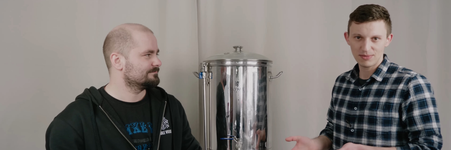 Viking Maciek i Viking Mateusz warzą piwo