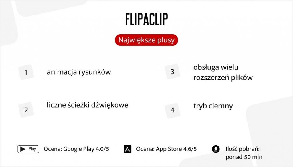 FlipaClip największe plusy aplikacji